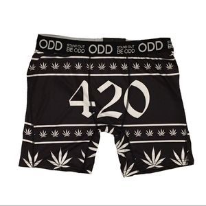 ODD Boxer Briefs 420 Leaf Ganga Rasta Plants NWT
